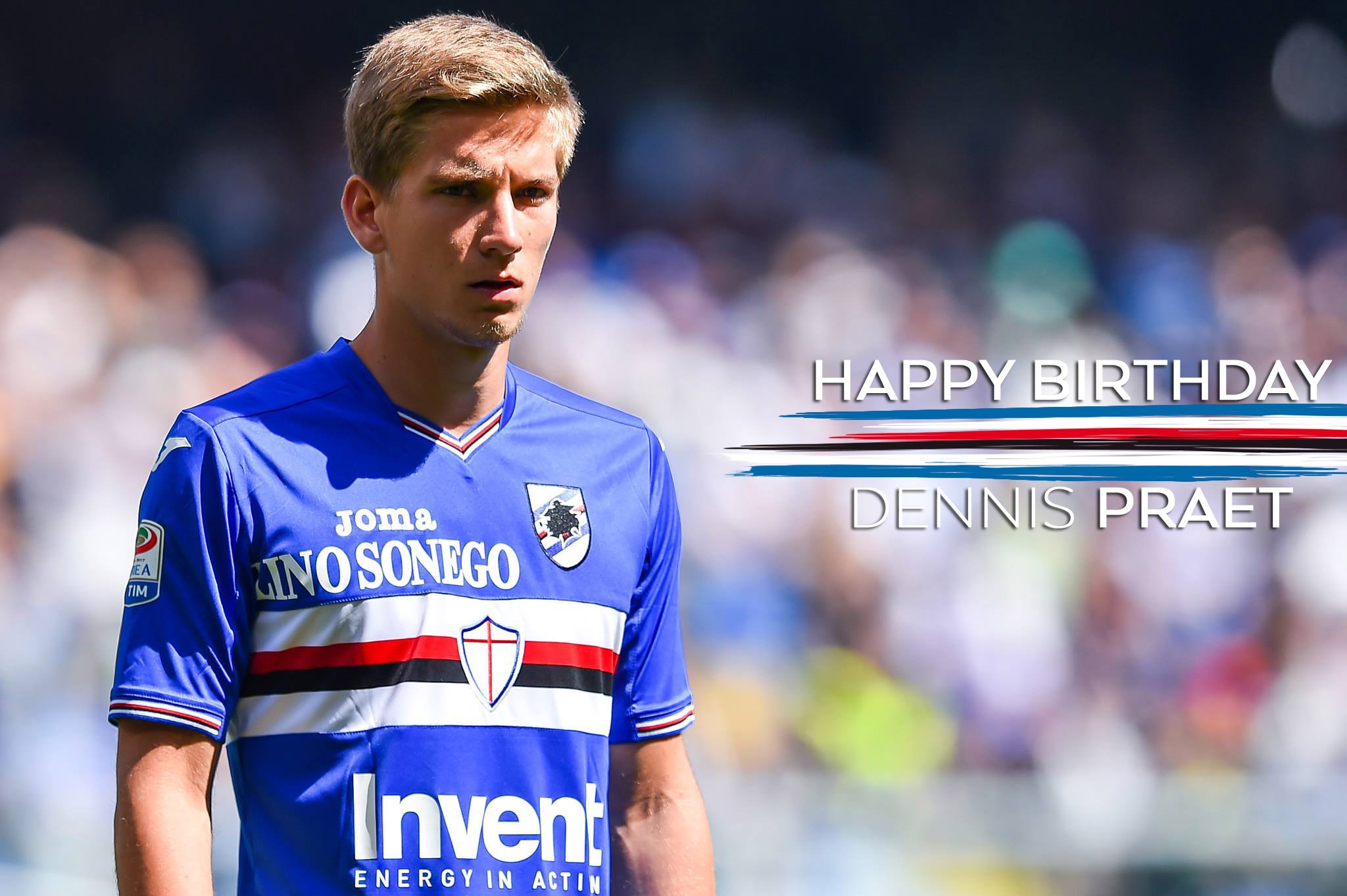  Happy birthday, Dennis The Blucerchiati midfielder turns 23 today. 