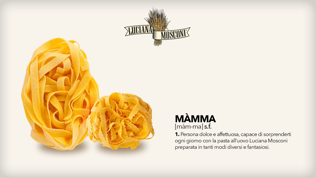 Buona come lei non c’è nessuno… Buona Festa a tutte le mamme da #LucianaMosconi! 
#LaSignoraDelleTagliatelle #FestaDellaMamma