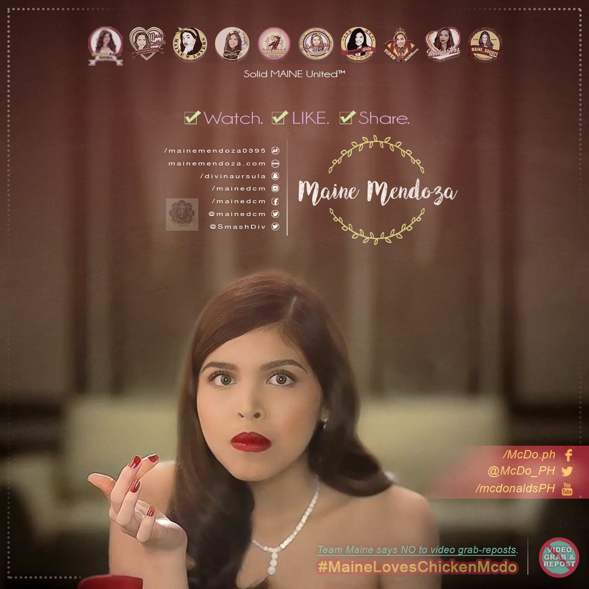 MAiNETrendOFC's tweet photo. Watch LIKE Share😘
#MaineLovesChickenMcdo

FB👉https://t.co/OkFQmdioQp
YT👉https://t.co/vIVZM5SejZ

#DutyFreeMaineEvent https://t.co/L7KIjFGSvw