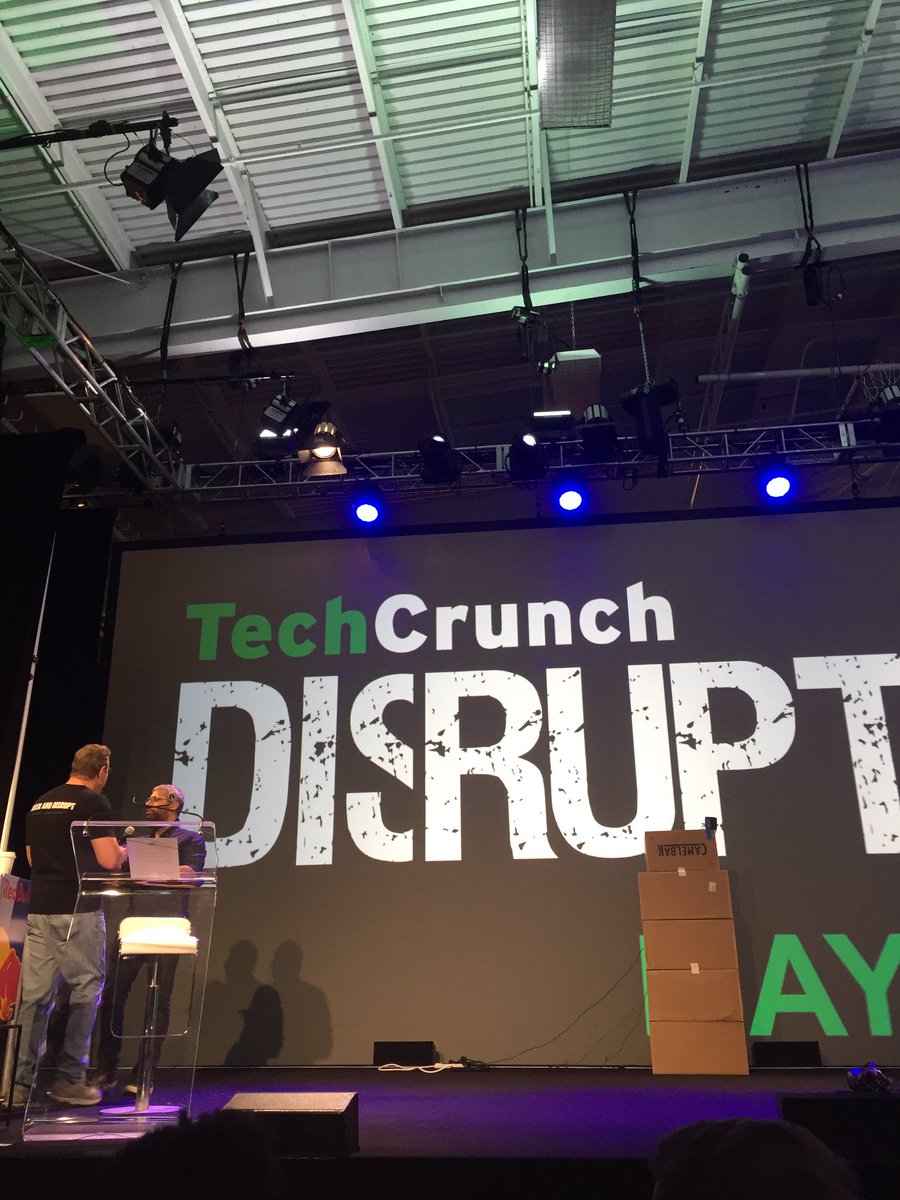 TechCrunch's tweet image. Getting ready for hack presentations! #hackdisrupt