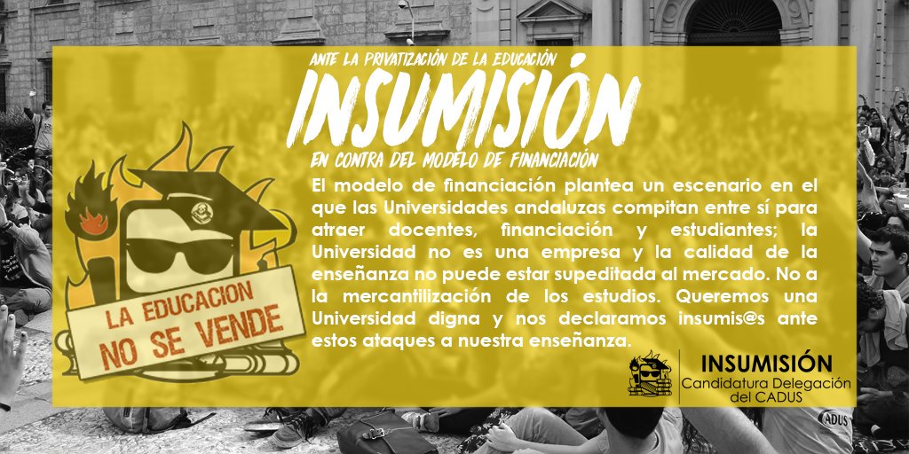 CADUSInsumision's tweet photo. Nos oponemos enérgicamente al Modelo de Financiación #ModeloPrivatización https://t.co/r1FSblnamP