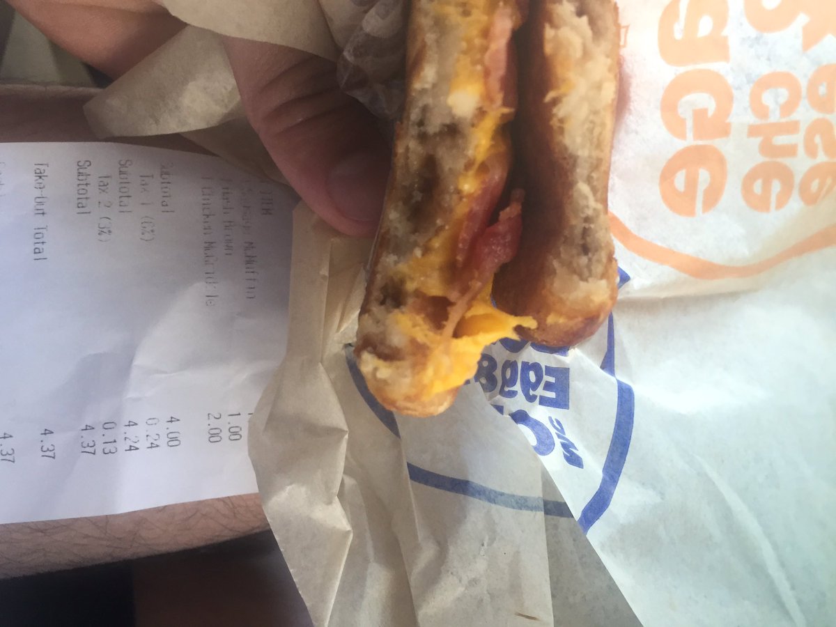 EricsTwats's tweet photo. Hey @McDonalds thanks for the chicken mcgriddle. Lot of chicken. https://t.co/ULCJ0Invvz