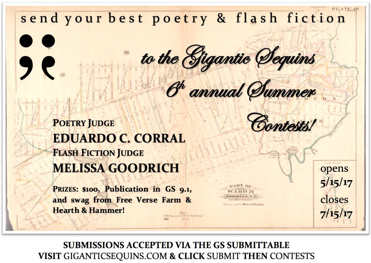 GIGANTICsequins's tweet photo. Our 6th annual poetry &amp; flash fiction contests open... TOMORROW. Holy wow! We can't wait to read your entries. https://t.co/4oL9ZWOemm