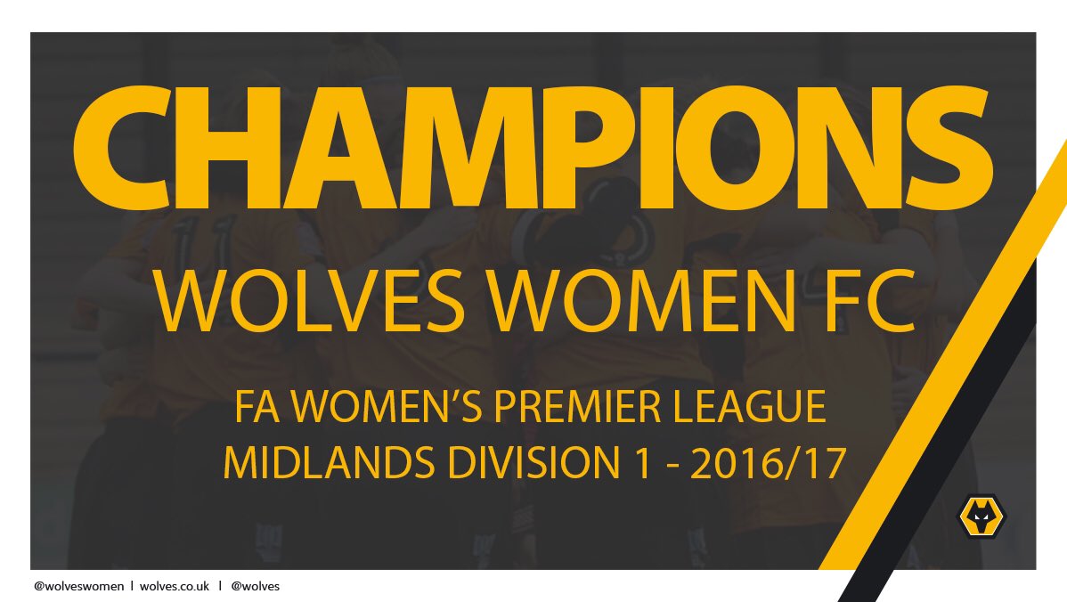 WolvesWomen's tweet photo. That's it! Leicester City 0 Wolves Women 1
Wolves clinch the @FA_WPL  title and promotion  @Wolves @QTechServices https://t.co/EVJniQsYjW
