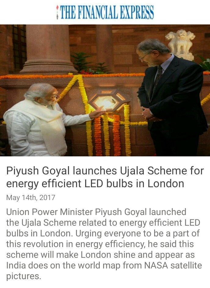 NaMoFansOdisha's tweet photo. Piyush Goyal launches Ujala Scheme for energy efficient LED bulbs in London
https://t.co/9Tn9s7OT6k via NMApp https://t.co/1ftvFyA6rz