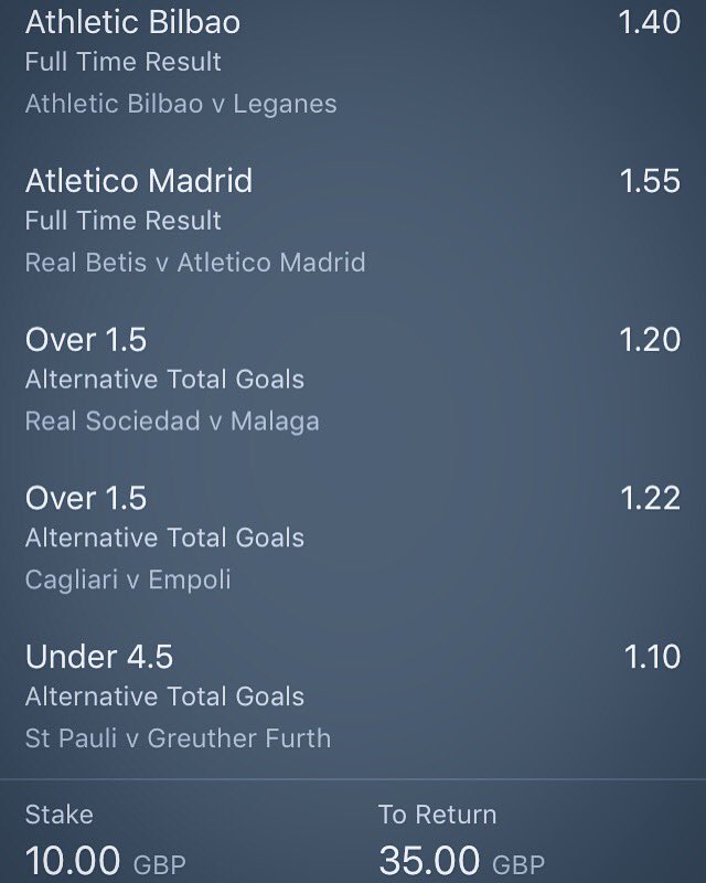 Today's Sure Tip ⚽️ #tipster #bets #inplay #play #win