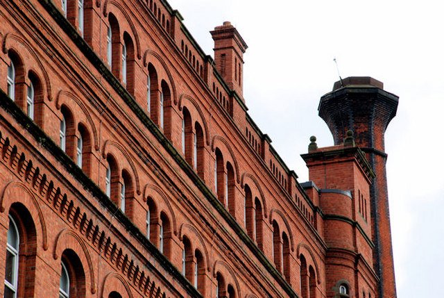dematerialise's tweet photo. Jennymount Mill #Belfast b. 1864 & 1891 Lanyon, Italianate Palazzo style. Pics: Albert Bridge #NationalMillsWeekend https://t.co/aZWegZTWEh