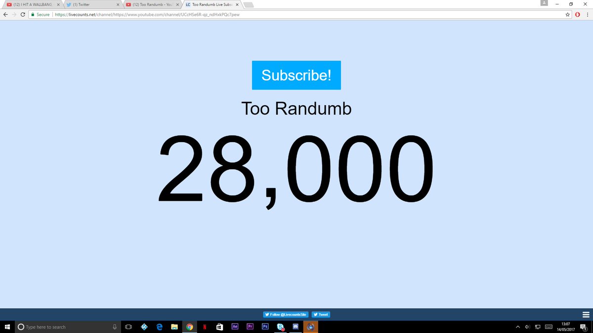 EpiccWolves's tweet image. @Red_Randumb i was ur 28,000th sub on your second channel! 😀