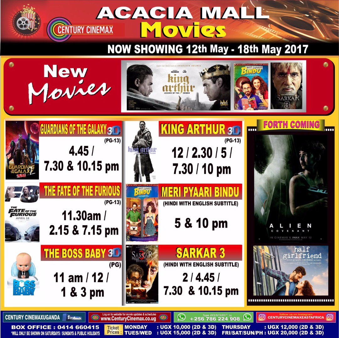 Ntv Uganda On Twitter Ad 12th 18th May King Arthur Legend Of