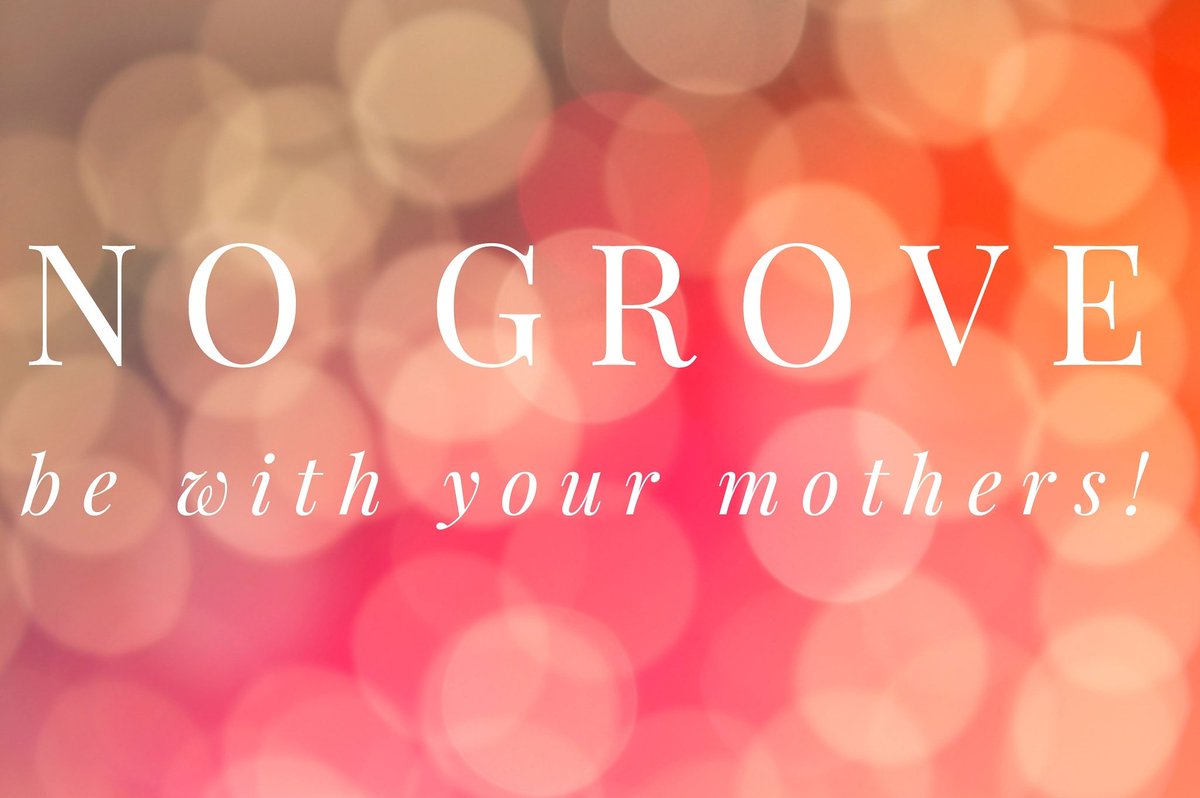 cfccyouth's tweet photo. No Grove Tonight because it is Mothers Day!! See you next week!! https://t.co/NFlUtpdu1A