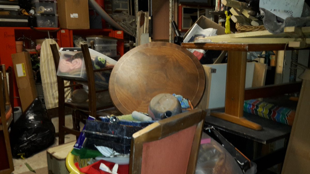rotherplayers's tweet photo. The prop/ scenery store. A new member wandered in here back in 2013. Hasn't been seen since... https://t.co/HmRHTMPSd9