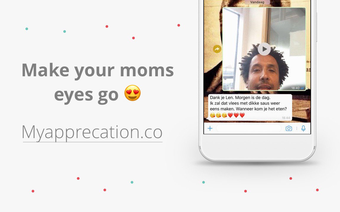 Last minute momsday present? Say I love you! Go to myappreciation.co 😍#moederdag #MothersDay2017 #mothersday