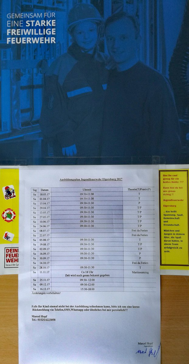 Hier mal die Termine zu den einzelnen Ausbildungen 2017 - Jugendfeuerwehr Elgersburg 👦👧⛑🚒💨 *JEDE/R NEUZUGANG IST 💓LICH WILLKOMMEN*!!! 🚒💨