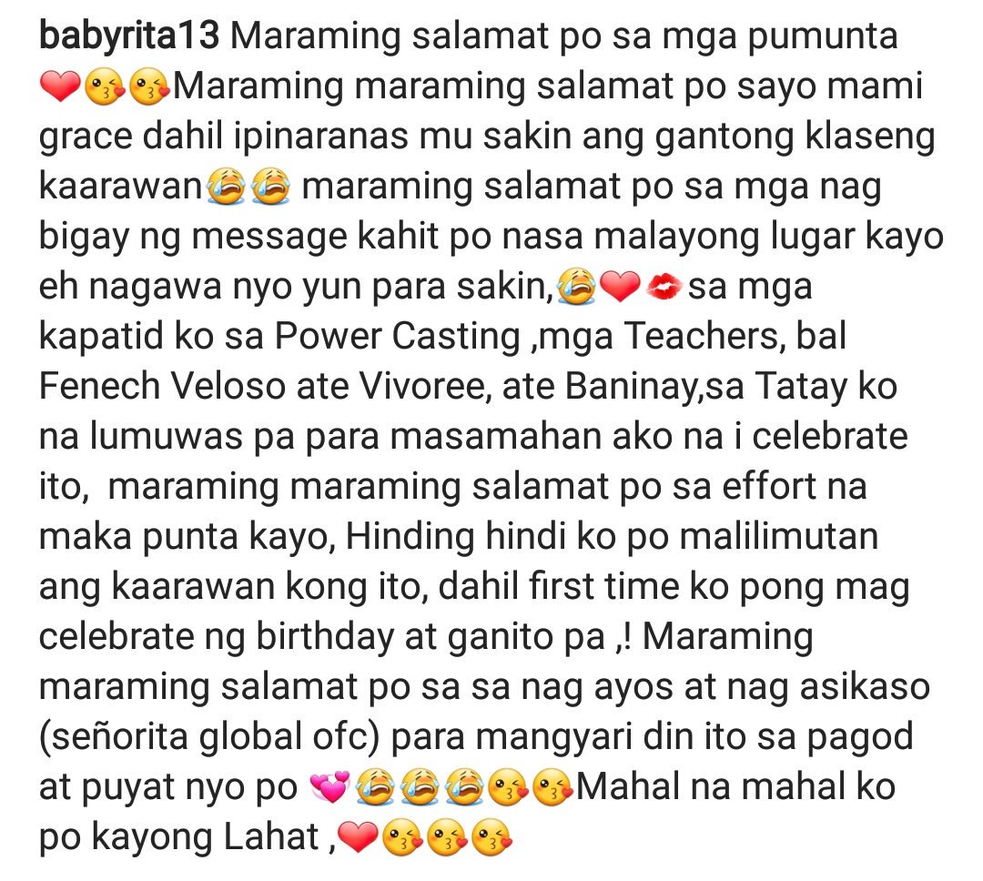 senoRITAGlobal's tweet photo. You're welcome baby @RitaGaviola13 😘😭 super thank you sa message 😘

📷babyrita13 https://t.co/KhDVfOvBnb