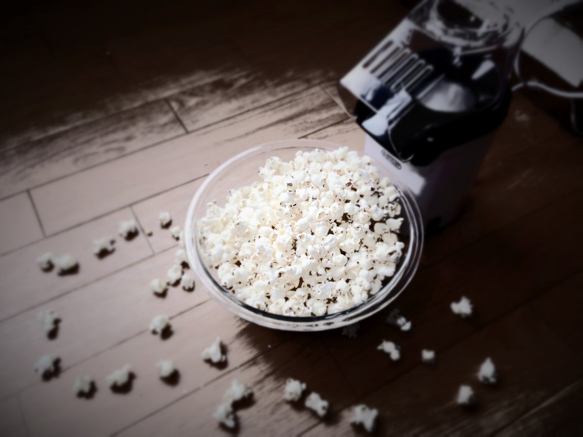 先週amazonで買ったアレとんでもない勢いでポップコーン出てくる