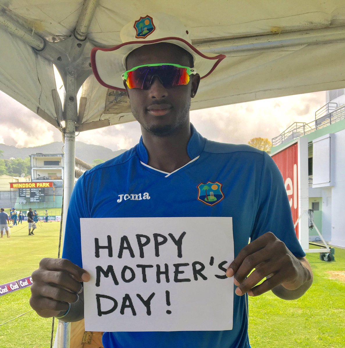 windiescricket's tweet photo. Happy Mother's Day: special greetings to all the lovely ladies from the Skipper https://t.co/dvYC4fbGPq