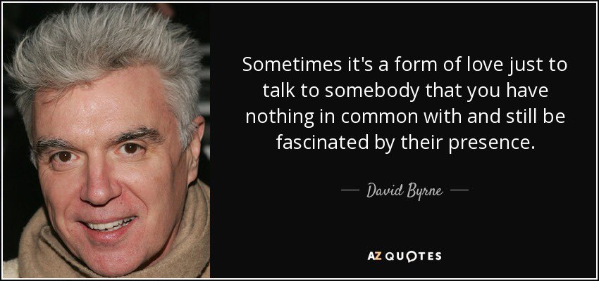 Happy birthday to David Byrne!  