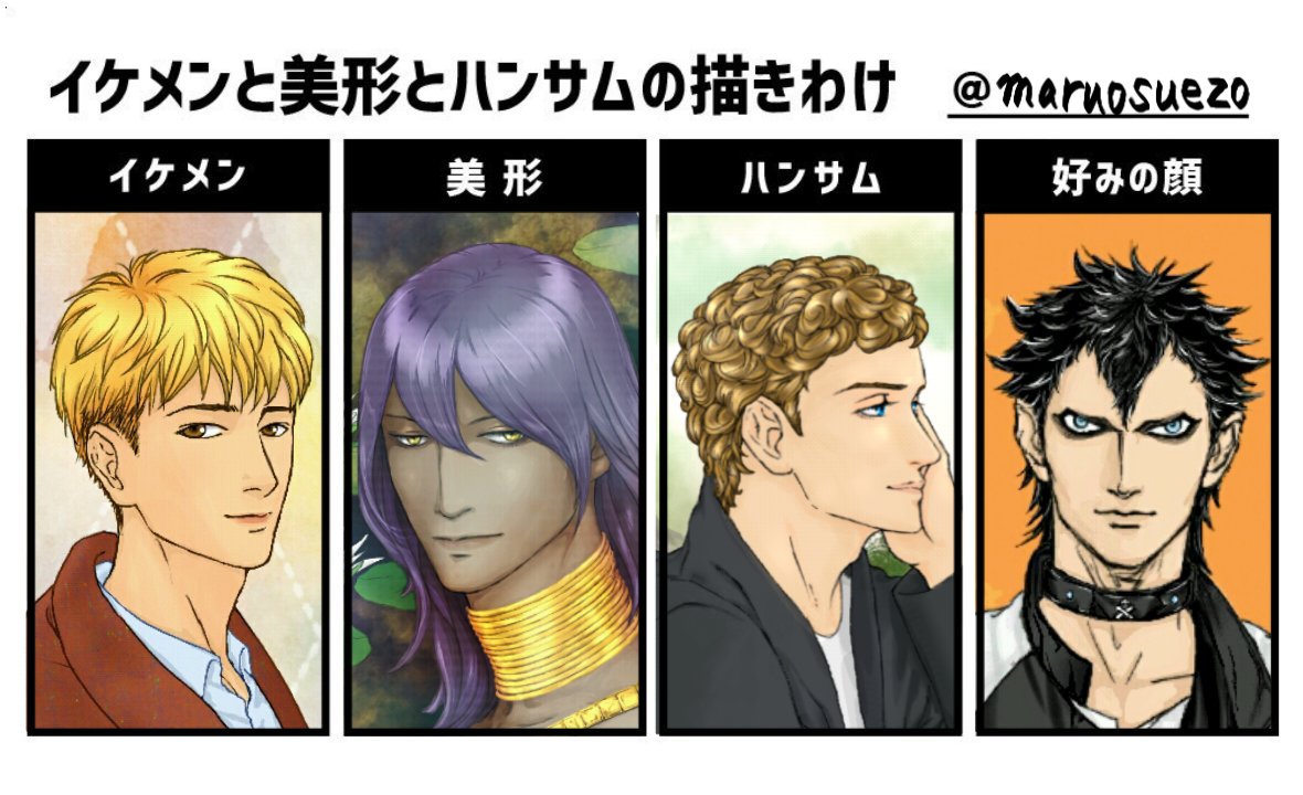 イケメンと美形とハンサムの描きわけ そして 好みの顔 も添えてどうぞ Togetter イケメンと美形とハンサムの描きわけ そして 好みの顔 も添えてどうぞ Togetter