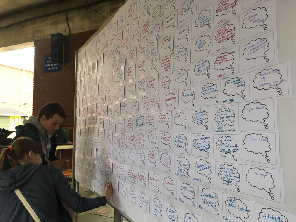 zone_tri's tweet photo. Droomdag Wijnegem! Een muur vol ideeën #gewoontebreker https://t.co/SejivxcnAv