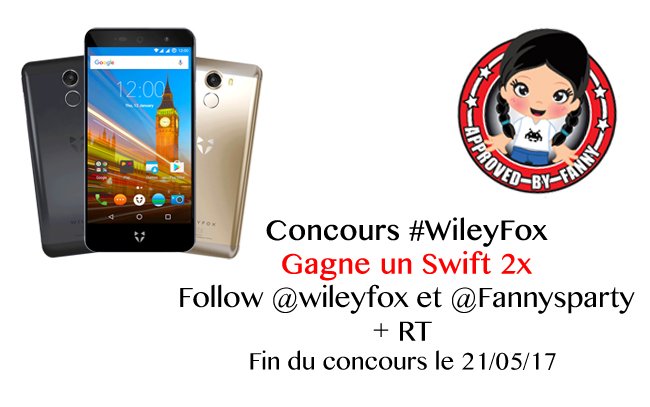 fannysparty's tweet image. Tu veux gagner un super smartphone #wileyfox, ben super easy. Follow+RT et tu aura une chance de gagner ce #Swift2X