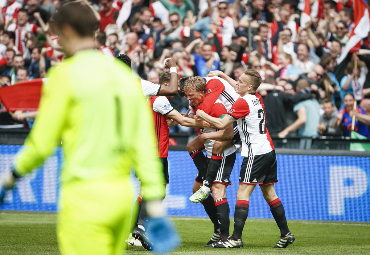 ChampionsLeague's tweet photo. Congratulations to Feyenoord ... champions of the Netherlands 🇳🇱🏆 for the 1st time since 1999 and back in the #UCL group stage next season! https://t.co/WloGq0QkRk