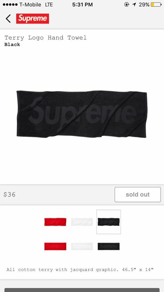 ringring1224's tweet photo. Looking for blk &amp; red towels , lmk the price invoiced shipped if u r selling ! @Pmacsoles @SloanSneakers @GREENSNEAKS121 @Lukevan7 thx https://t.co/70UQsx5dxs