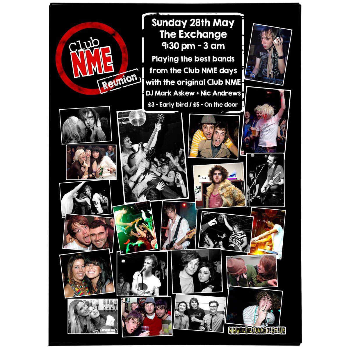 Club NME! It's time for a reunion! Top tunes, DJs <a href="/mark_askew/">Mark Askew</a> + <a href="/nic_andrews/">Nic Andrews</a> + GigJunkie photos 👌Its gonna be an ace night at <a href="/exchangestoke/">THE EXCHANGE STOKE</a>