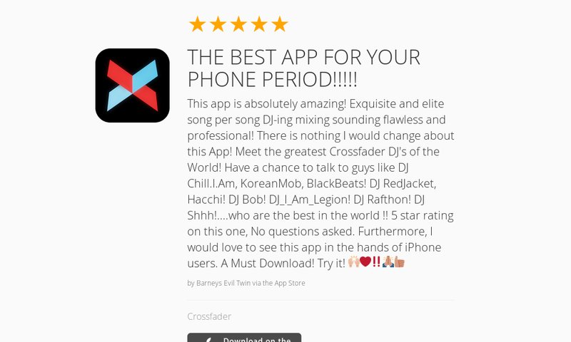 5 Star Review: "THE BEST APP FOR YOUR PHONE PERIOD!!!!!: This app is absolutely amazing! E…" launchkit.io/reviews/0Lph0k…