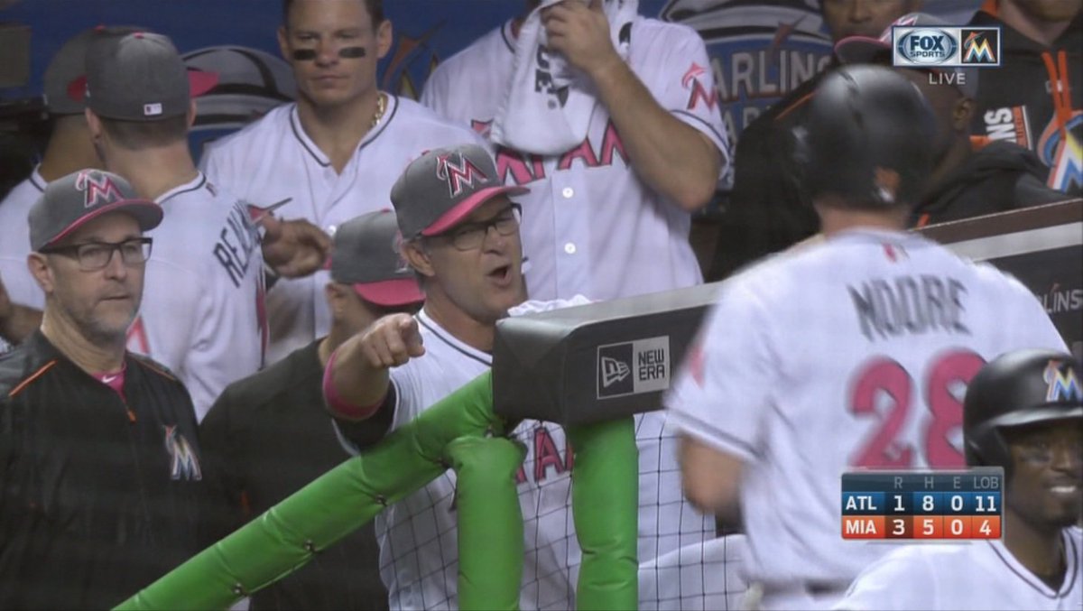 The Marlins beat the Braves 3-1 --- Miami now 1-5 on their homestand https://t.co/1jQaAAoVAm