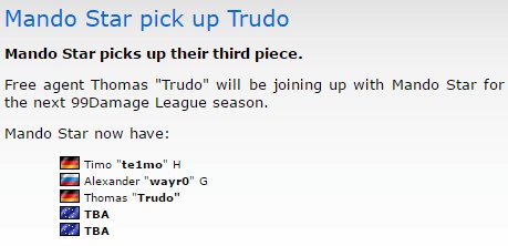 MandoStargg's tweet photo. 3/5 - Trudo joins Mando Star for 99Liga Saison 6! #MSWIN https://t.co/7LqosH8JyK
