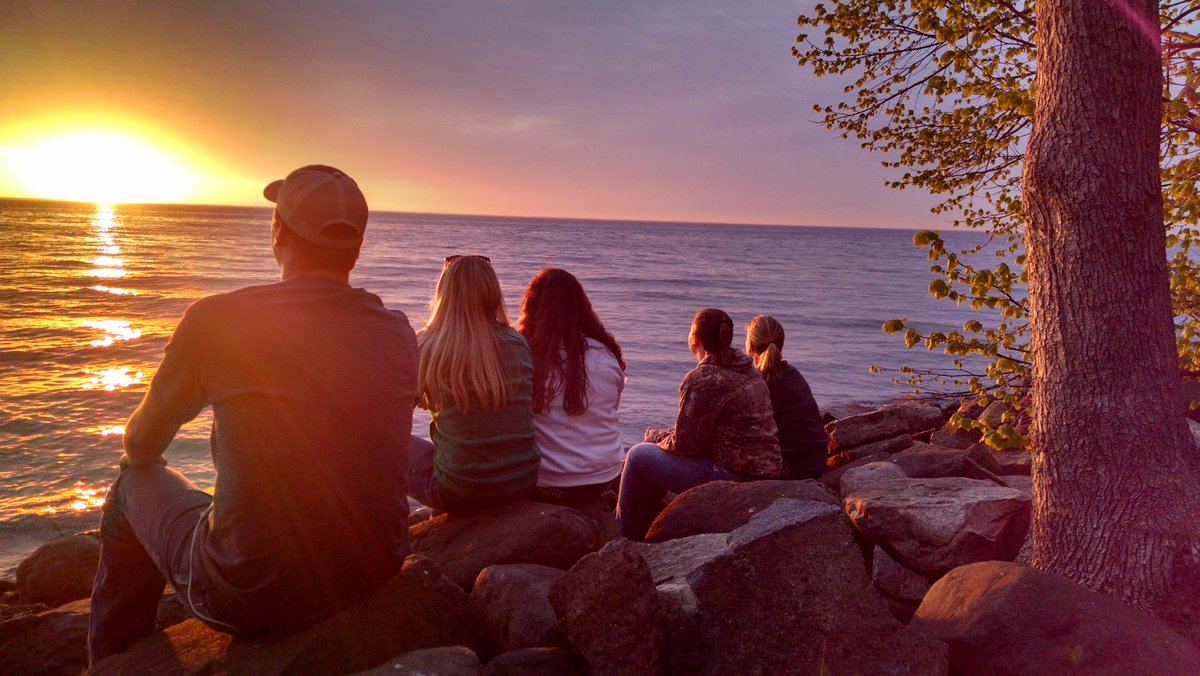 macy_fisher's tweet photo. Reflecting on our week and all of the wisdom we have heard while the sunsets on day six in WI! So many imacptful things seen!  #psuaged2wi https://t.co/9EGDxjLUOR