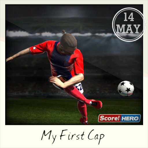 My First Cap #scorehero itunes.apple.com/gb/app/Score!-…