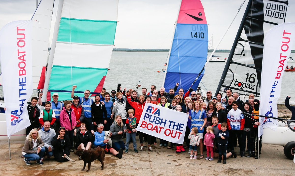 RYA's tweet photo. Thanks to everyone who pushed the boat out! Don’t forget you can still try #sailing &amp; #windsurfing until 21 May! https://t.co/P1SzHodKjg https://t.co/VARLOA7HPO