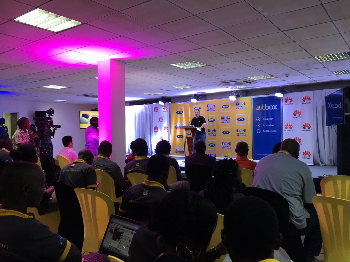 teamfarmmanager's tweet photo. Pitching done, MTN CEO sharing inspirational talk #MTNAppChallenge https://t.co/v3jZpGgXgD