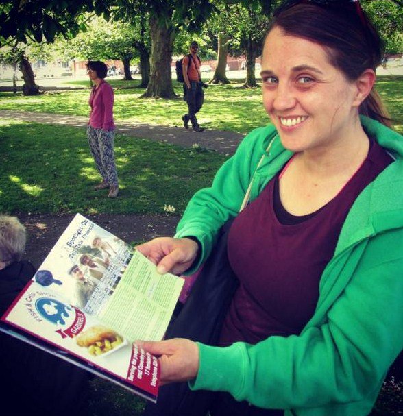 AndyHoldcroft's tweet photo. Emma of @telltelltale with her copy of the Spring edition of @cov_mag, which featured them @covcultureshow @WhatsOnWarwicks @DCMSArts https://t.co/J9J8nQakeE