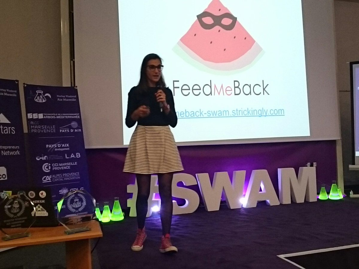 swAixMarseille's tweet photo. #swam #3 Feed Me Back: la plateforme dédiée aux salariés de toute organisation qui permet de donner&amp;recevoir un Feedback spontané &amp; anonyme https://t.co/y7r7XYS2b5