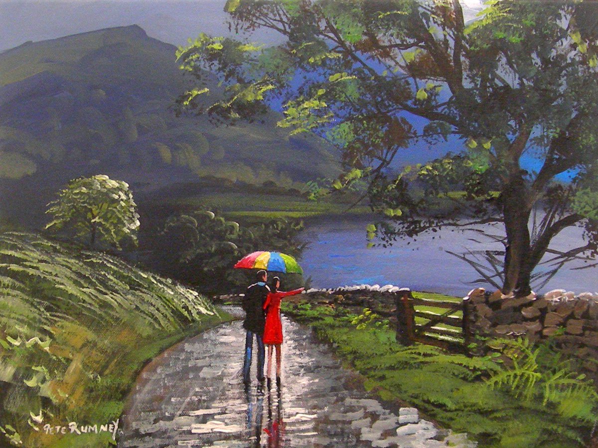 Finished this yesterday, love the mood to this #LakeDistrict #Art ebay.co.uk/itm/Pete-Rumne…