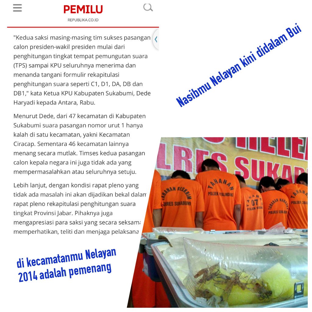 pak <a href="/jokowi/">Joko Widodo</a> <a href="/Pak_JK/">Jusuf Kalla</a> 
Nelayan di Kecamatan Ciracap sedang nangis PERMENnya sungguh Pahit
<a href="/cakiminpkb/">Cak Imin</a> <a href="/LuhutBinsar/">Luhut Binsar P</a> @DanielJohanw 
#SaveNelayan