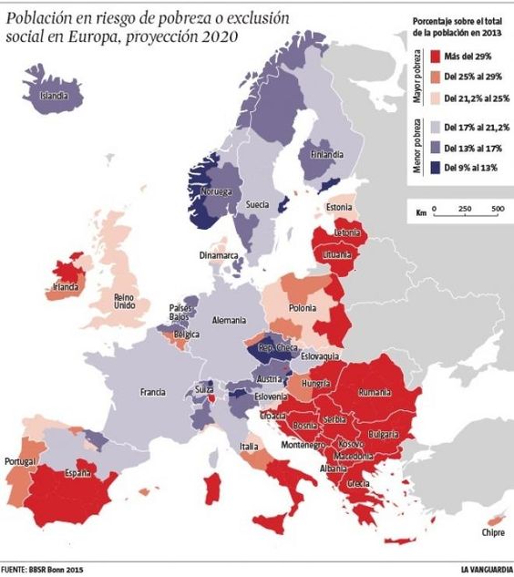 elOrdenMundial's tweet photo. Población europea en riesgo de pobreza o exclusión social (2020) https://t.co/9IVfwb7POl