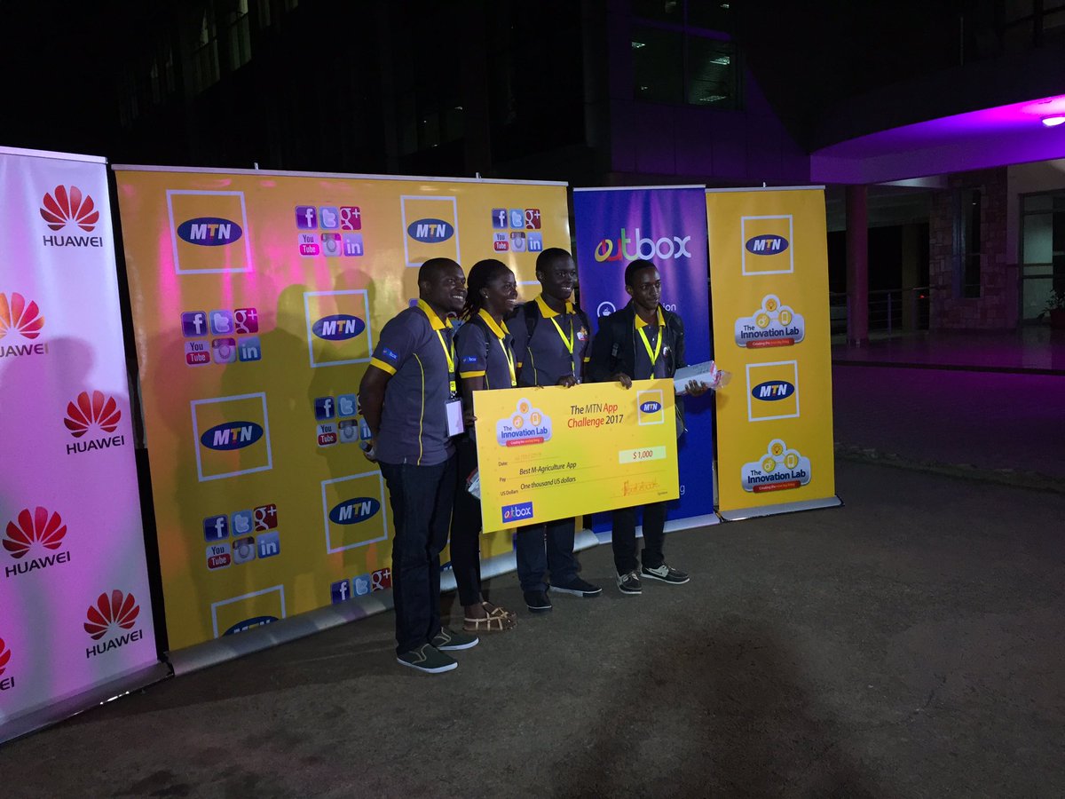 mtnug's tweet photo. A BIG round of applause to the sponsors @HuaweiMobileUG &amp; @OutboxHub. It's been a successful event #MtnAppChallenge. Congs to the Winners https://t.co/wiblabudZE