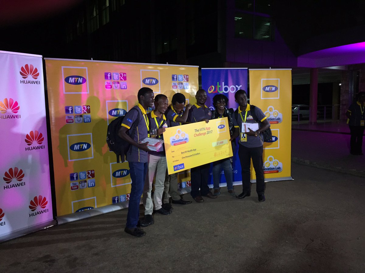 mtnug's tweet photo. A BIG round of applause to the sponsors @HuaweiMobileUG &amp; @OutboxHub. It's been a successful event #MtnAppChallenge. Congs to the Winners https://t.co/wiblabudZE