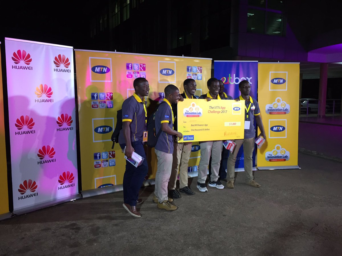 mtnug's tweet photo. A BIG round of applause to the sponsors @HuaweiMobileUG &amp; @OutboxHub. It's been a successful event #MtnAppChallenge. Congs to the Winners https://t.co/wiblabudZE