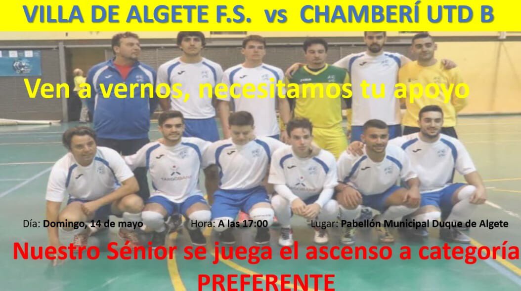 Aytodealgete's tweet photo. Enhorabuena al equipo senior del @VilladeAlgeteFS por su ascenso a categoría preferente. 👏🏻👍🏻 https://t.co/F3K9hfoicW