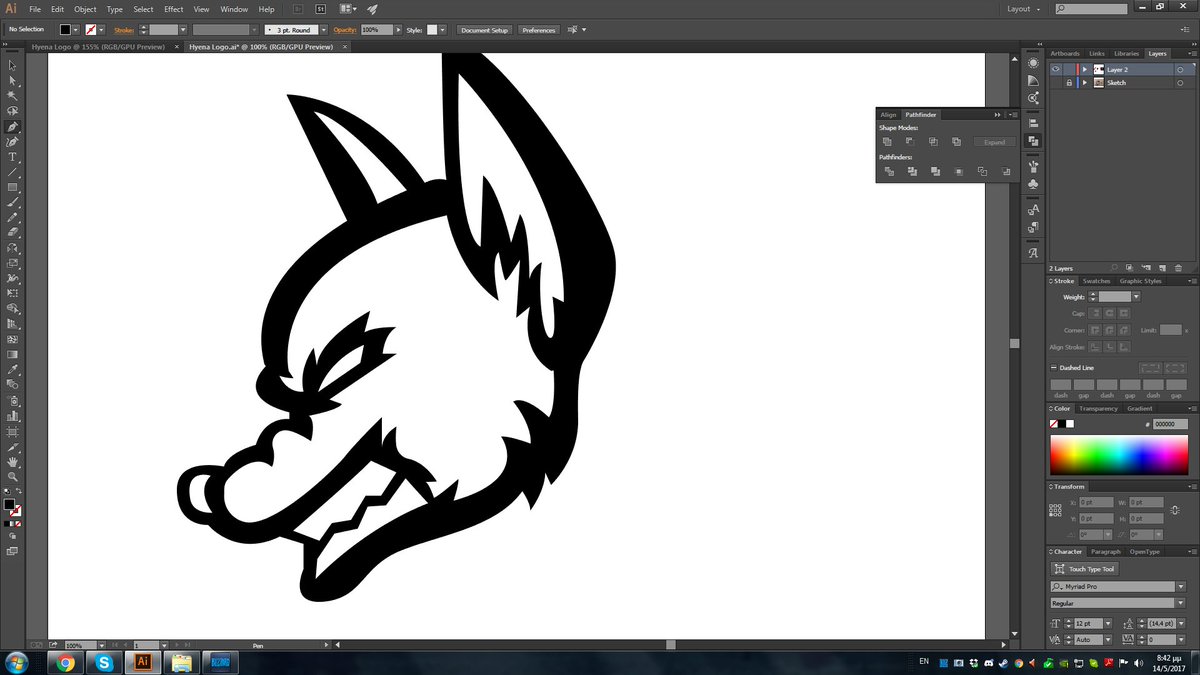AngelosCreative's tweet image. Been a while since i made a mascot . #WIP