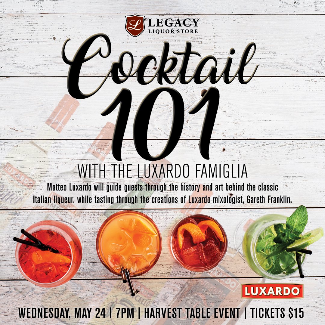 Join us as we explore <a href="/LuxardoCocktail/">Luxardo Cocktails</a> &amp; the historic #Liqueurs as led by <a href="/Matteolux/">Matteo Luxardo</a> on May 24. Tix only $15 ow.ly/3Msr30bpDzR