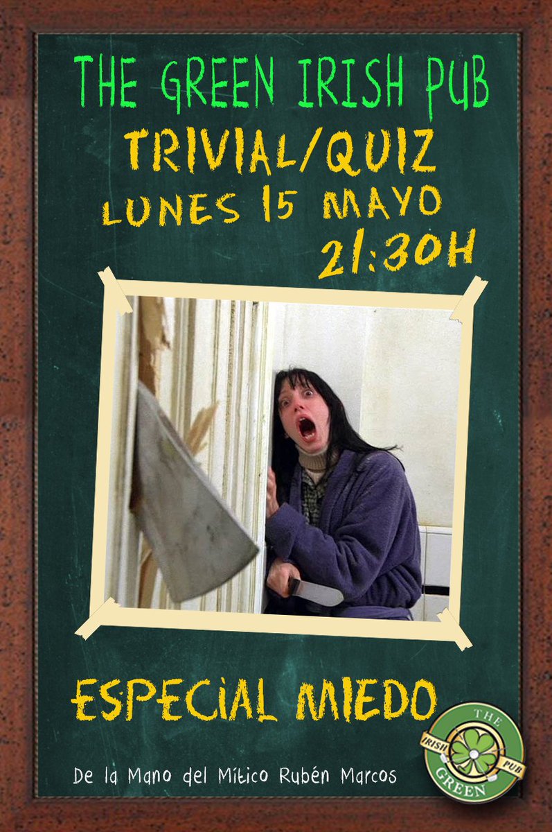 Mañana Lunes, 
La mejor manera de comenzar la semana con el mejor Trivial/Quiz, 
Esta semana Especial Miedo