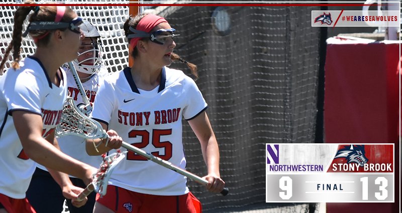 SEAWOLVES WIN! Stony Brook is on to the NCAA quarterfinals for the first time in program history! #AEWLAX #WeAreSeawolves