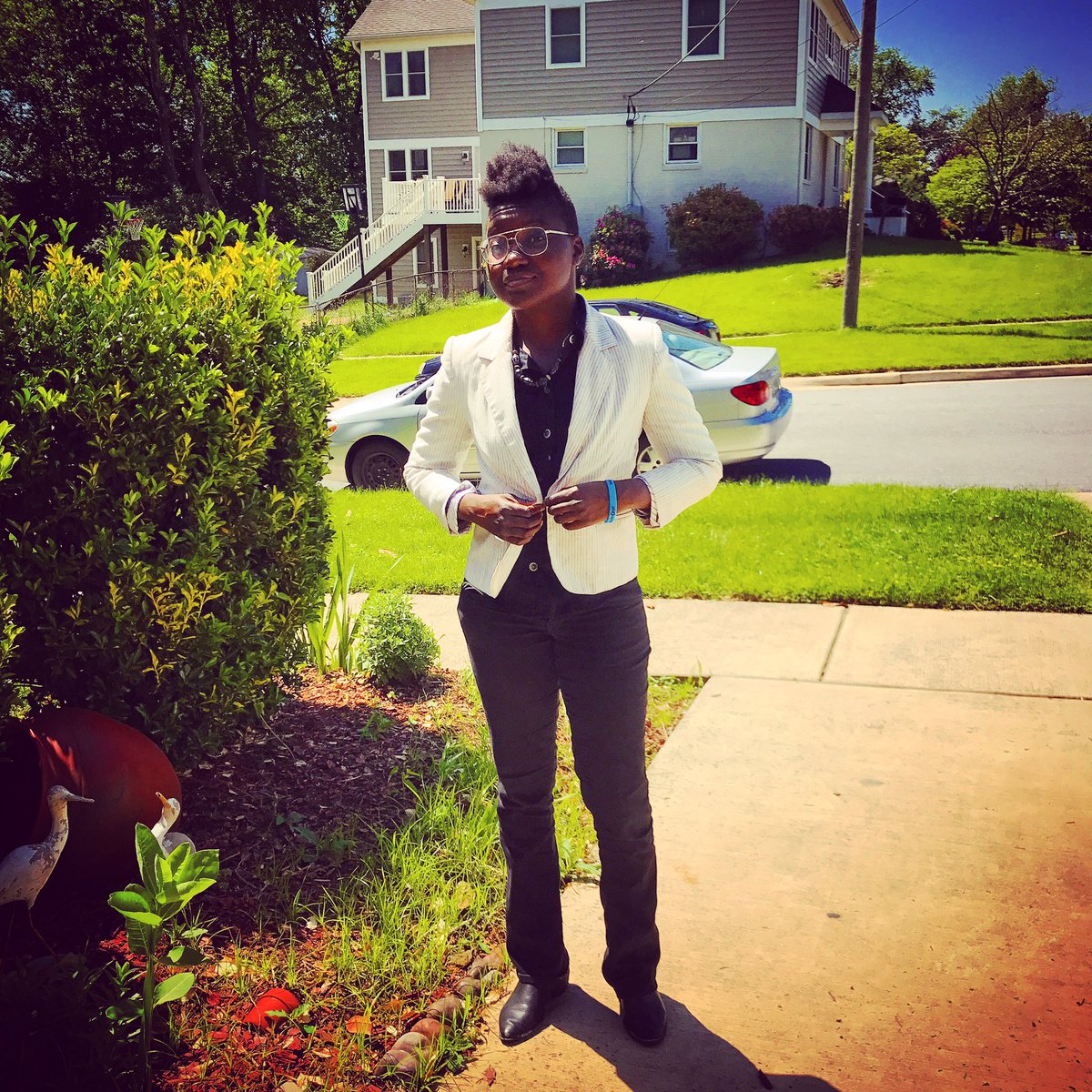 JulieOutrage's tweet image. A #dapper Sunday. #suit #dapperq #dressestoimpress #womeninsuits
