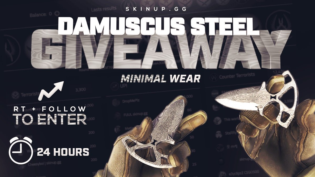 skinupgg's tweet image. DAILY SHADOW DAGGERS GIVEAWAY

RETWEET &amp;amp; TAG YOUR FRIEND
VISIT goo.gl/WpQOjn