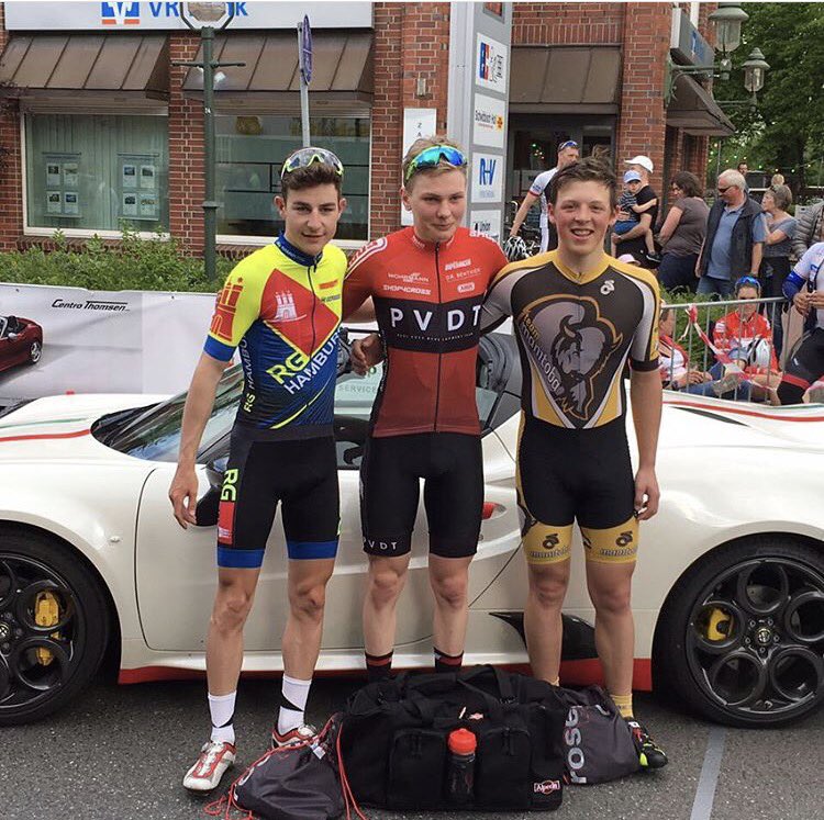Ness reppin' <a href="/TeamToba/">Team Manitoba</a> and <a href="/ManitobaCycling/">Manitoba Cycling</a> with a big third place in a Criterium in Hamburg, Germany!! #HerdOfUs
<a href="/NessDalling/">Ness Dalling</a>